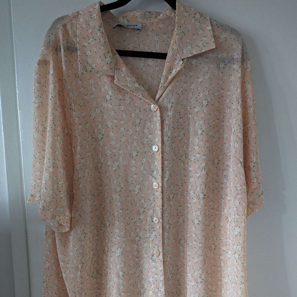 Vintage Concepts Floral Shirt Plus Size 20